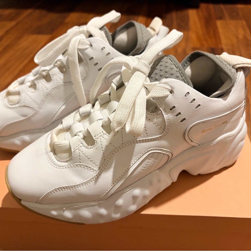 Acne Studios Manhattan Block Sneakers EU 36 White – Made in Italy – Box Included
